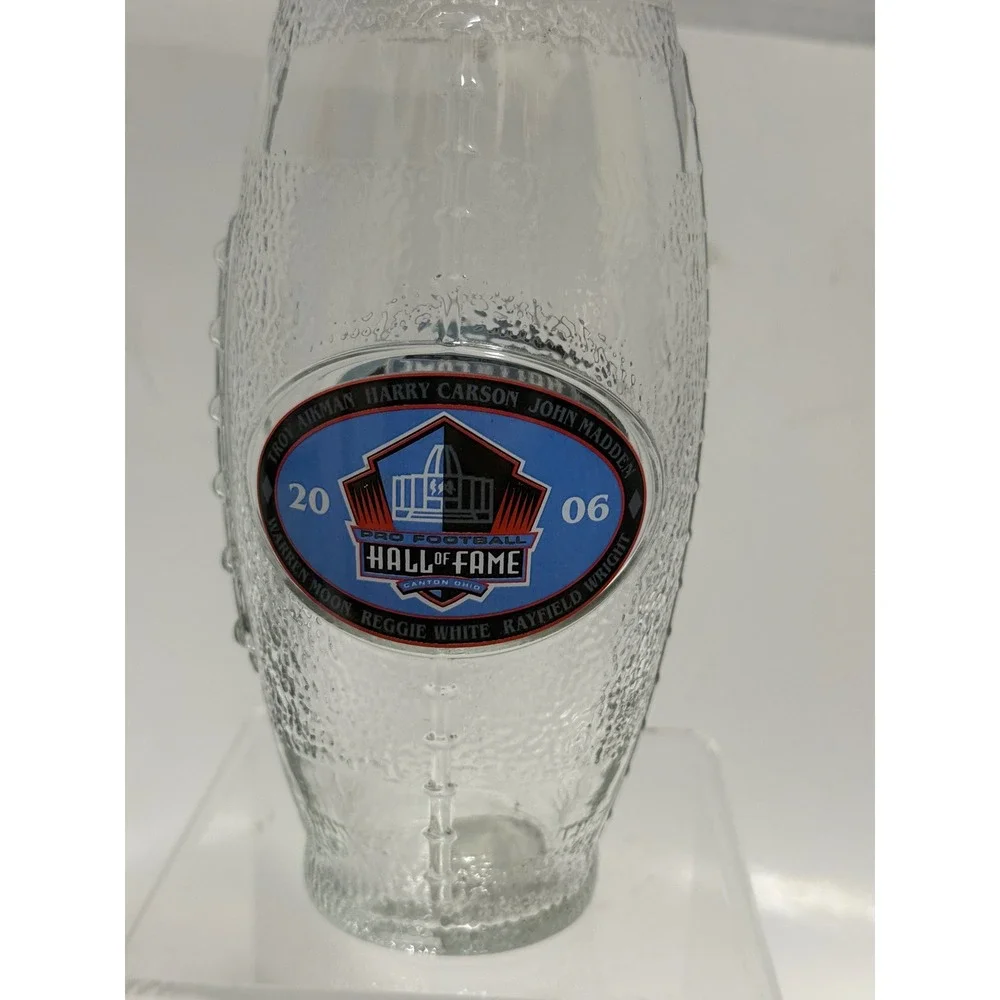 2006 Pro Football Hall of Fame Game Glass‎ Raiders vs Eagles Troy Aikman Madden